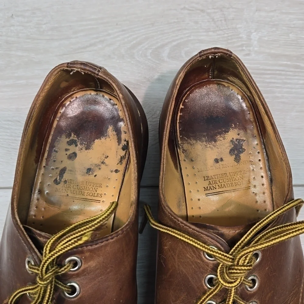 Vintage Doc Dr.Martens Mens Leather Oxford Chunky Tractor shoes sz UK 9 US M 10